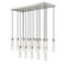Z-Lite Beau Linear Chandelier, 17-Light, 18 In.W x 42 In.L x 12.75 In.H, Brushed Nickel/Clear 740P-17L-BN - alternate 8